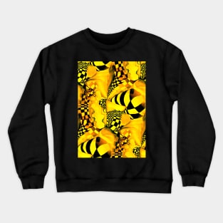 Vintage Chess Pattern illustration in Abstract Geometric Style Crewneck Sweatshirt